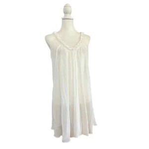 Oscar de la rente pink label vintage delicate camisole satin rosettes  small